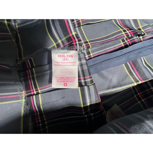 No Boundaries Pleated Skirt Women XXXL 21 Gray Plaid New Mini Schoolgirl Punk - Picture 4 of 5